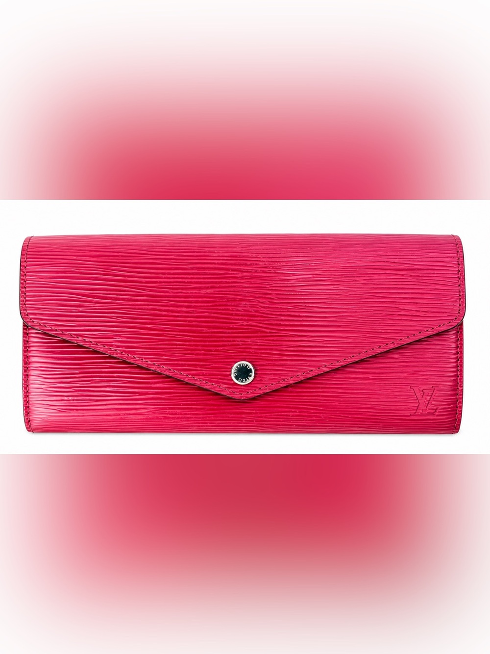 Louis Vuitton Sarah Envelope Wallet Epi Leather Berry Red Pink CA3165 LV Spain